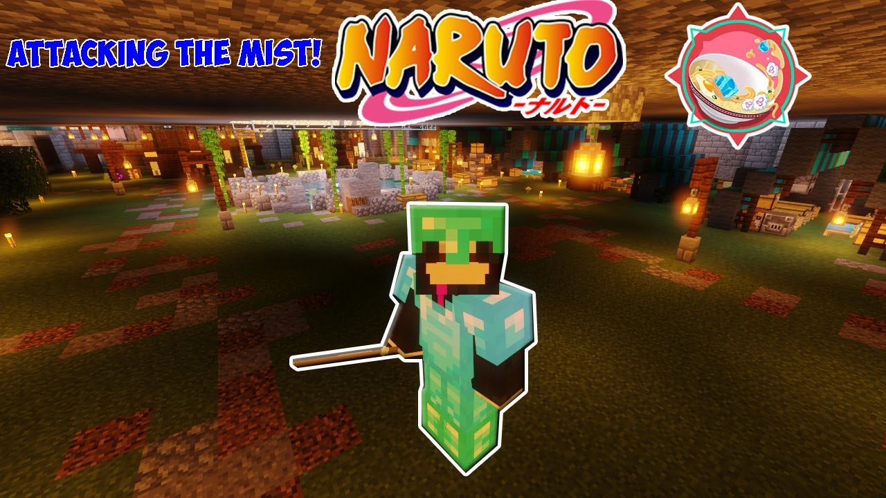 Akatsuki Attacks the MIST! IceeRamen Naruto Minecraft Mod Server SMP ...