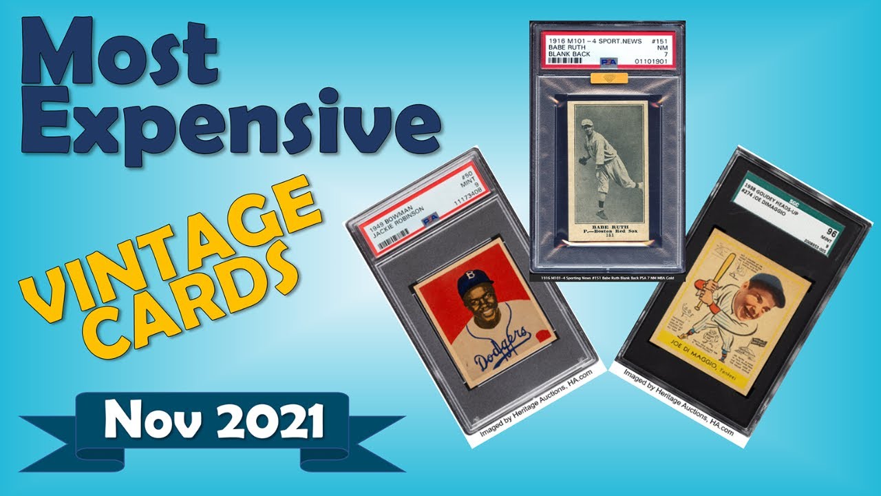 Top 15 Vintage Sports Card Sales in November 2021 Ep 10 YouTube