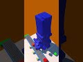 Collapsing building in game #minecraft  #gameplay #cube