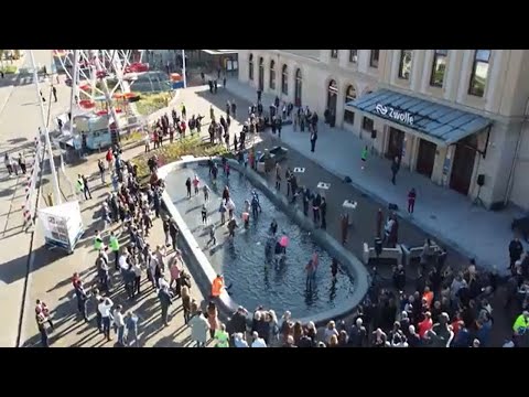 Aftermovie: Zo vierde Zwolle de nieuwe stadsentree Stationsplein  | ? Ontdek Spoorzone Zwolle!