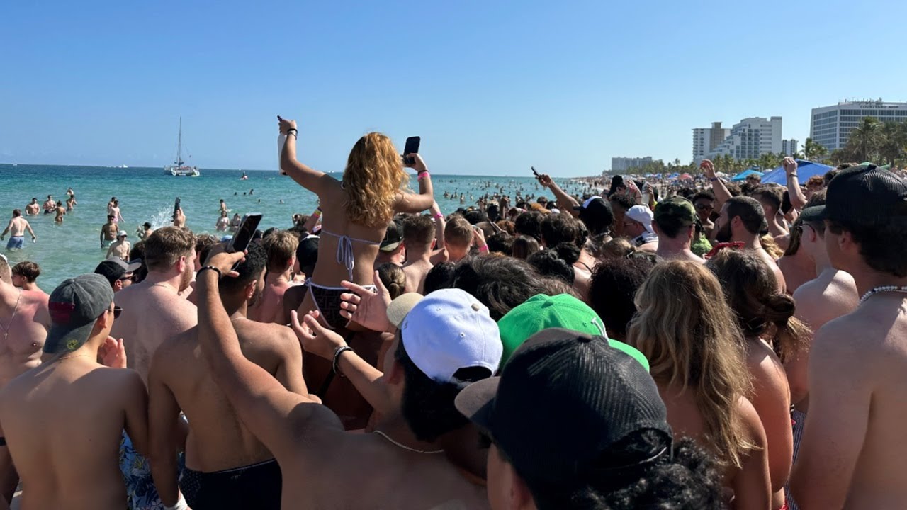 Spring Break Ritual Draws Huge Crowd Fort Lauderdale 2023 Live