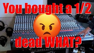 Big Flippers  Studio Tour and Buying an abused 1990's Mixing board to flip.