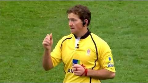 James Haskell big hit knocks out lock Alistair Hargreaves (2012)