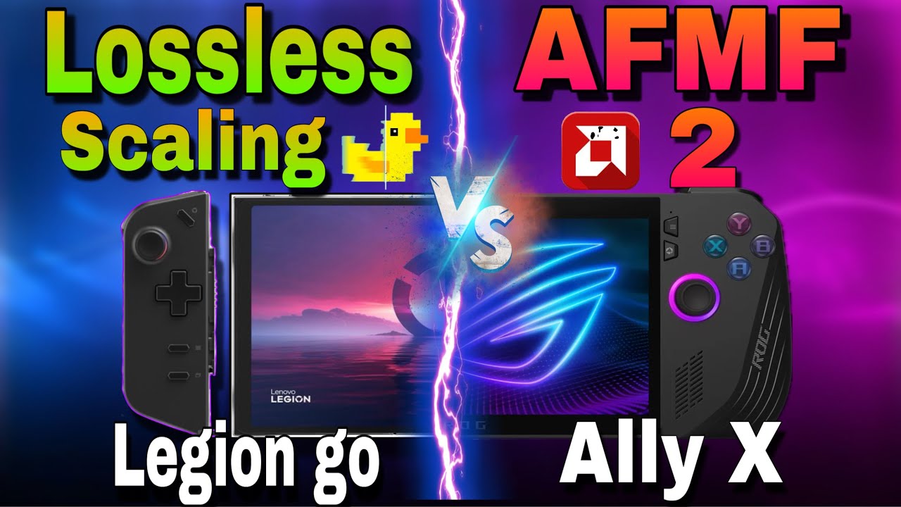 AFMF 2 VS Lossless Scaling On Lenovo Legion Go & Asus Rog Ally X - YouTube