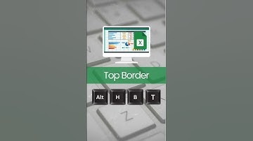 How to Apply Borders in Excel Using Keyboard Shortcuts | hi techie talk  #excel