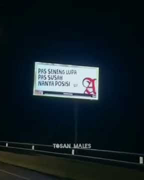 Pas Seneng Lupa, Pas Susah Nanya Posisi, A Mild Ad