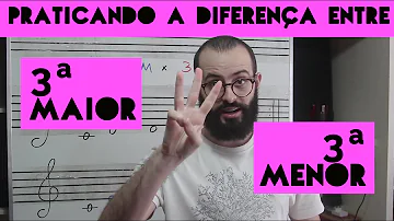 O que e terça maior e menor?