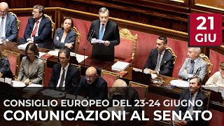 Draghi in Senato ©Governo