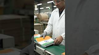 Ever wondered how a tricolour-inspired notebook is made? #independenceday #indiasindepe #madeinindi