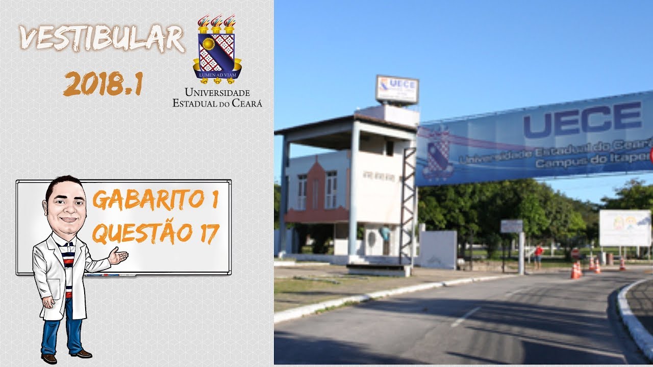 Resolução UECE - 2018.1 - 1ª Fase - Questão 17 - Caderno 1