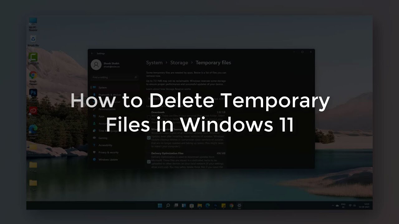 How to Delete Temporary Files in Windows 11 #Windows11 #DeleteTempFiles ...
