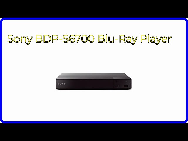 REVIEW (2026): Sony BDP-S6700 Blu-Ray Player. First Look. - YouTube