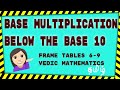 Vedic Mathematics In Tamil || Base Multiplication in Tamil || Below the Base 10 ||