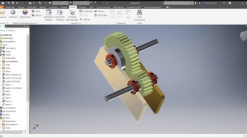 Gear Train Design Using Autodesk Inventor - Project Assignment for skyfi Labs Online Course.