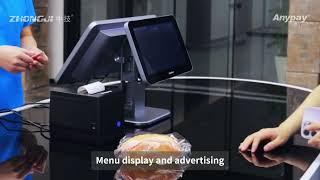 A17 dual-screen cashier #DualScreenCashier#CashRegisterMachie##RetailPOS#SmartCashier