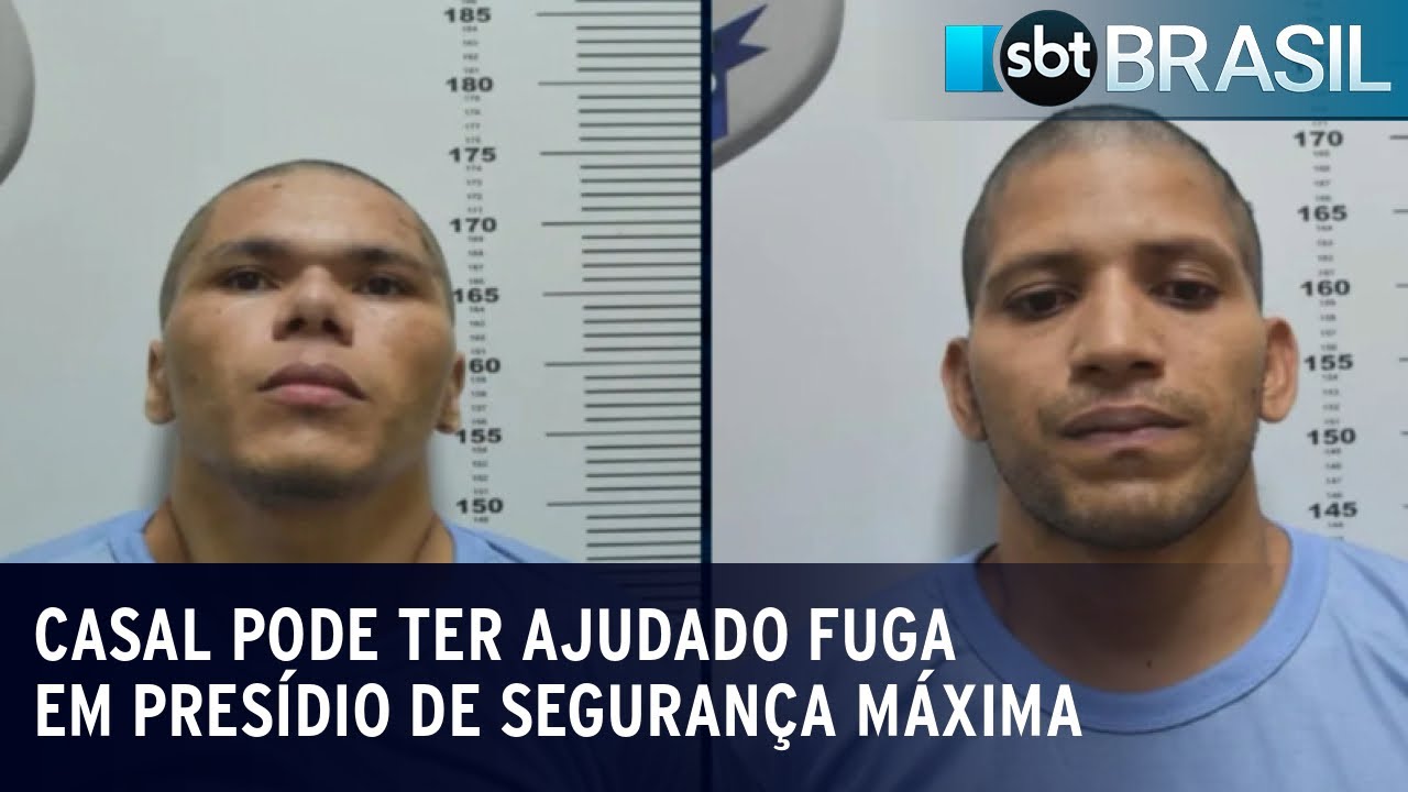 PF procura casal que teria ajudado detentos a fugir de presídio no RN | SBT Brasil (06/03/24)