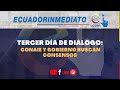 DIALOGO CONAIE Y GOBIERNO ECUADOR TERCER DIA