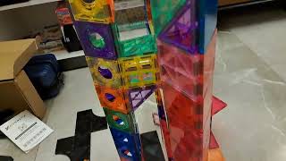 Magnetic Tripple Tower With Bridge