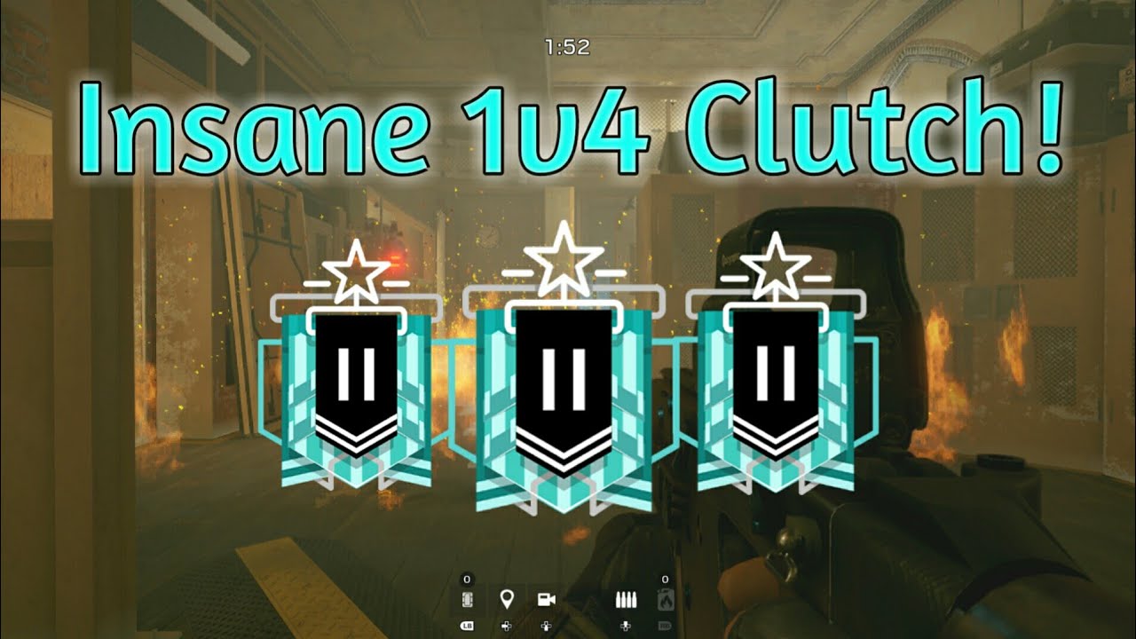 Insane 1v4 Clutch! - Rainbow Six Siege Gameplay - YouTube
