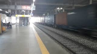 (2018.09.29) 부산신항발 오봉행 컨테이너 화물열차 제3008열차 경부선 구미역 통과영상