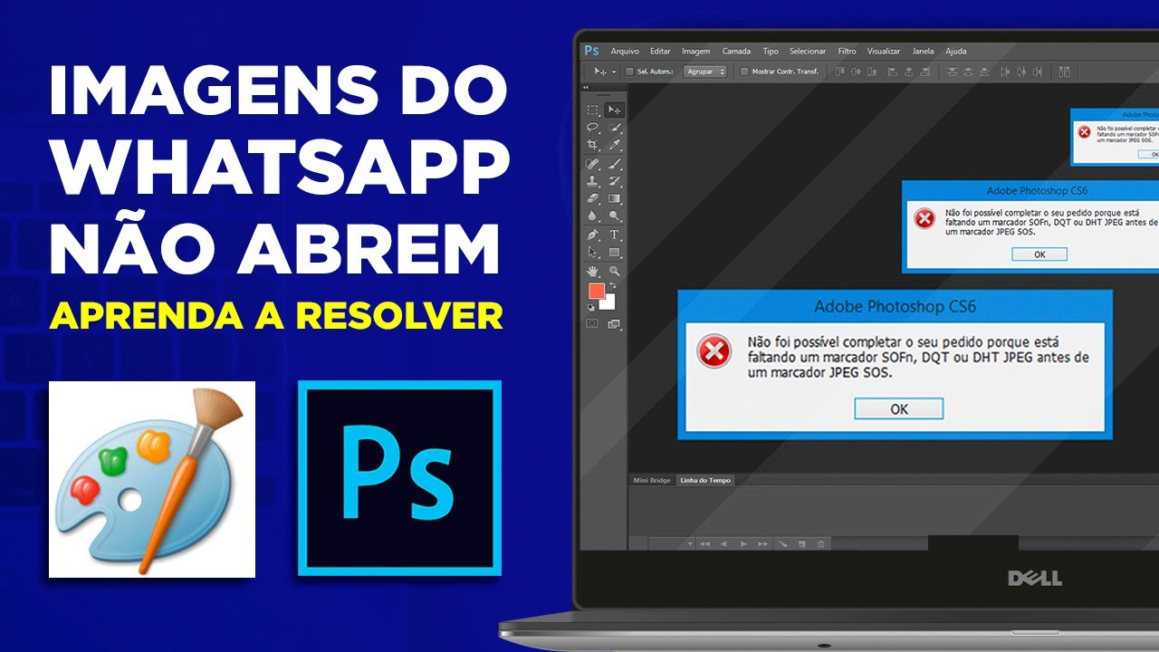 Imagens do WhatsApp não abrem no Photoshop? APRENDA A RESOLVER