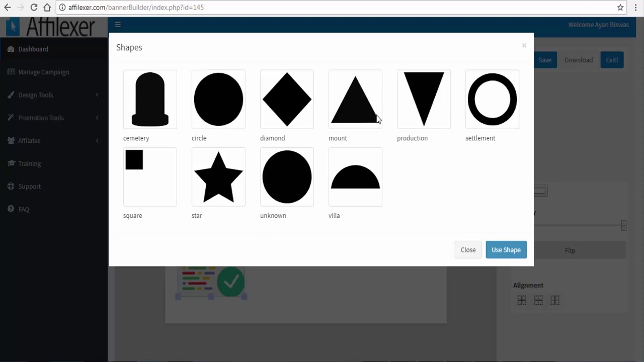 Affilexer Training | Create promotional tools