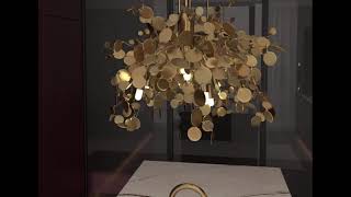 luxury kitchen interior animation