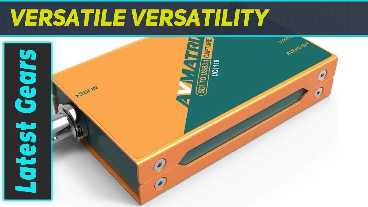 AVMATRIX UC1118 SDI to USB3.1 Type-C: The Ultimate Uncompressed Video Capture Solution!