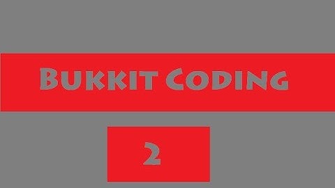 Bukkit Coding Ep.2 - Arguments