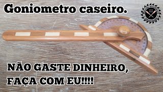 COMO FAZER GONIOMETRO OU TRANSFERIDOR DE ÂNGULOS. Feito de forma artesanal!!!!