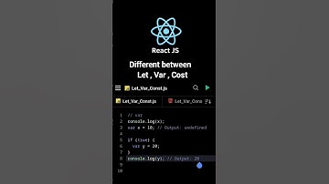 Let vs Var vs Const in JavaScript: Clear Explanation in 60 Sec! 🚀"#short#shorts#js#javascript #react