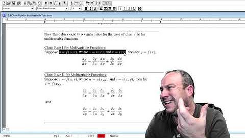 Chain Rule for Multivariable Functions