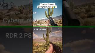 When you shoot a cactus in Cyberpunk vs RDR2 😱🌵” #arthurmorgan #gaming #rdr2 #rdronline