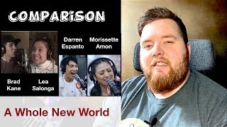 A Whole New World | Lea Salonga & Brad Kane, Morissette & Darren | Jerod M Comparison