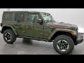 2021 JEEP WRANGLER RUBICON UNLIMITED SARGE GREEN WRANGLER WALK AROUND REVIEW 21J99 NEW FRONT CAMERA