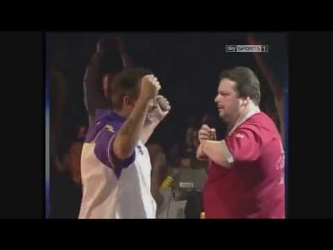 Peter Manley refuses to shake hands with Phil Taylor after losing final