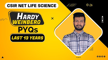 Hardy Weinberg Equilibrium PYQs | Genetics | CSIR NET LIFE SCIENCE | By FACE THE TEST