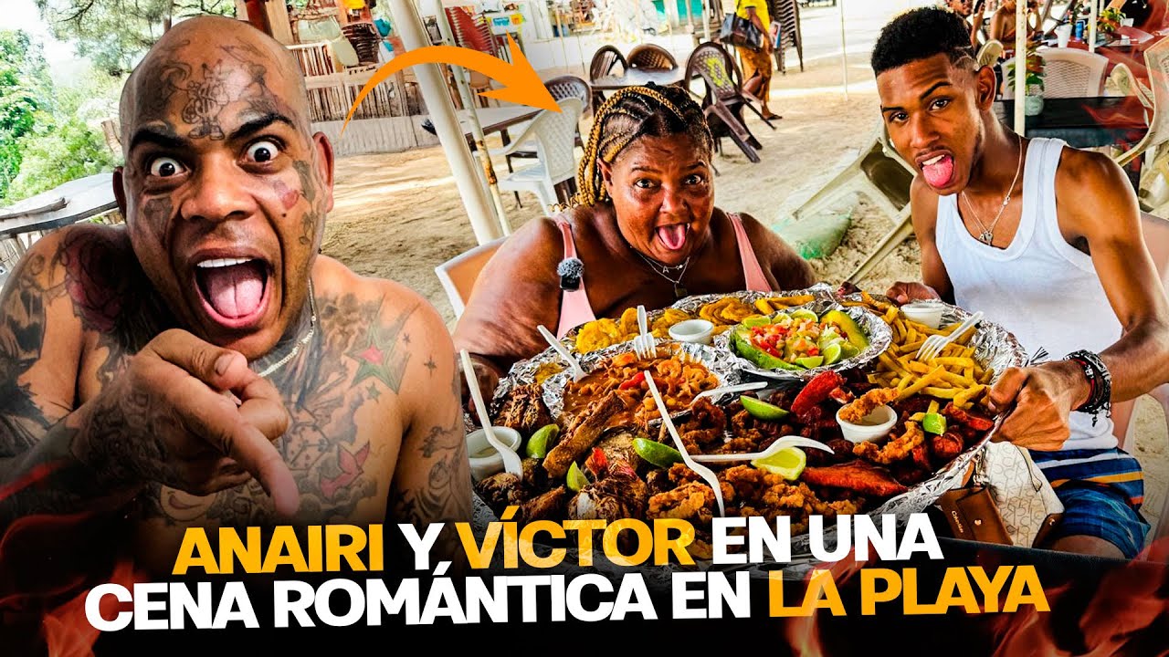 ANAIRI Y VICTOR EN UNA CENA ROMÁNTICA EN LA PLAYA
