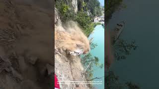 Eliminate the potential safety hazards on the cliff.