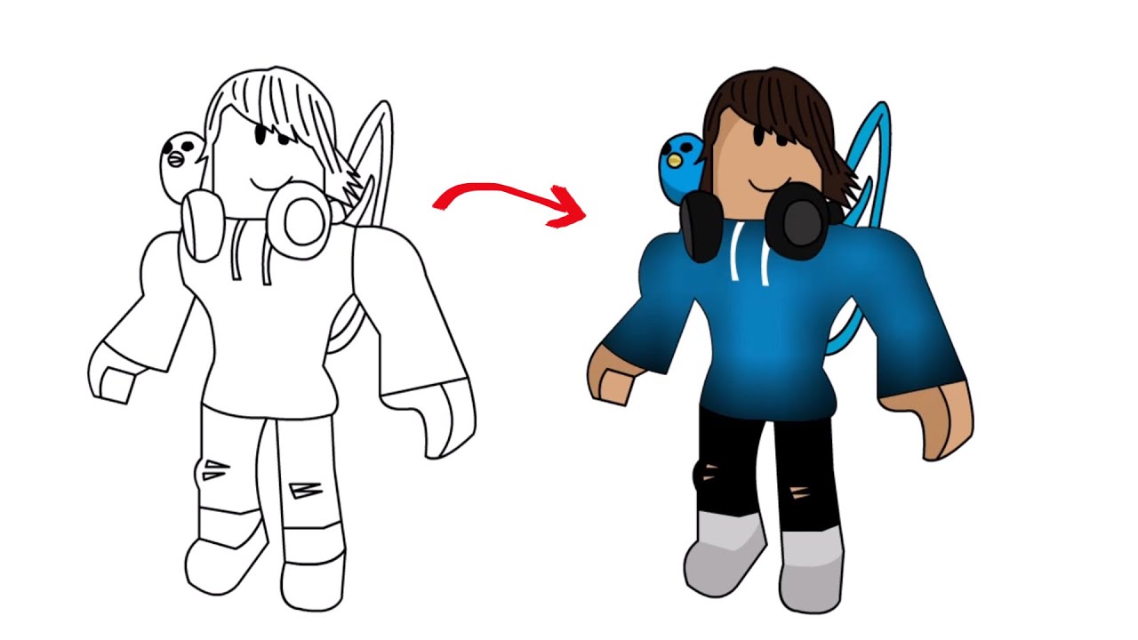 Drawing Your Roblox Avatars Aesthetic - IMAGESEE