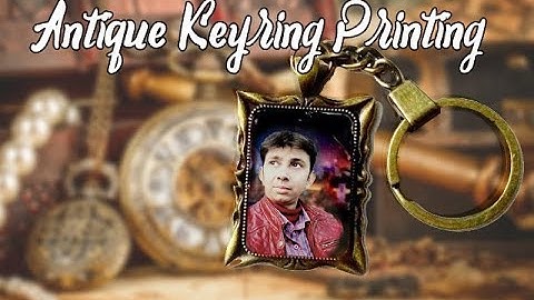How to print your photo on Antique Keyring at home using electric Iron