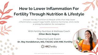 How to Lower Inflammation For Fertility Through Nutrition &amp; Lifestyle