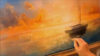 Oil painting. Pier. Живопись маслом. Морской пейзаж. Oil painting. Pier. Живопись маслом. Морской пейзаж.