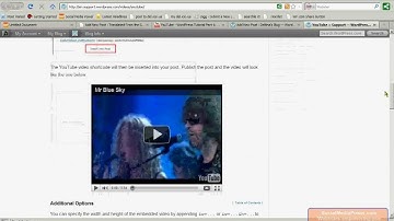 WordPress 3 Tutorial Part 5: Embedding YouTube Video into Blog Posts