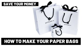 How to make paper bags for your small business | DIY