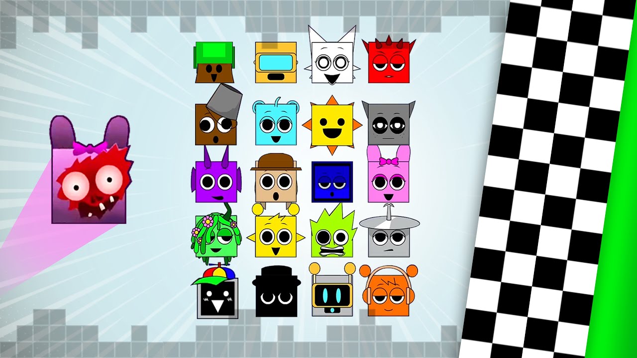 Sprunki Square Race: The Most Chaotic Track Yet - Who will win?