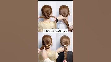 Búi tóc thấp sang chảnh hàn quốc #shorts