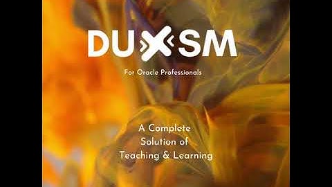 www.Duxsm.com - For Oracle Professionals