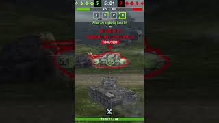 Indien Panzer 4300 Damage in Realistic Mode | Wotblitz #shorts #wotb