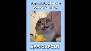 Tutorial on headbob animation || capcut edit tutorial #capcut #transitionpack